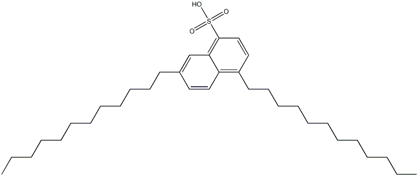 4,7-Didodecyl-1-naphthalenesulfonic acid 구조식 이미지