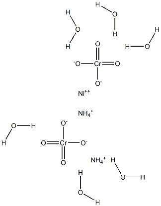 Nickel ammonium chromate hexahydrate Structure