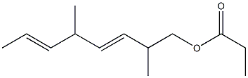 Propionic acid 2,5-dimethyl-3,6-octadienyl ester 구조식 이미지