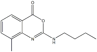 2-Butylamino-8-methyl-4H-3,1-benzoxazin-4-one 구조식 이미지
