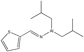 Diisobutyl(2-thienylmethyleneamino)aluminum 구조식 이미지