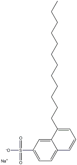 8-Dodecyl-2-naphthalenesulfonic acid sodium salt Structure