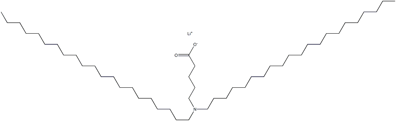 5-(Dihenicosylamino)valeric acid lithium salt Structure