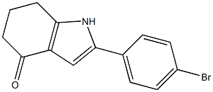 2-(4-Bromophenyl)-6,7-dihydro-1H-indol-4(5H)-one 구조식 이미지