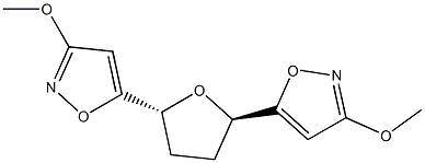 (2R,5R)-Tetrahydro-2,5-bis(3-methoxyisoxazol-5-yl)furan 구조식 이미지