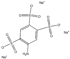 5-Amino-1,2,4-benzenetrisulfonic acid trisodium salt 구조식 이미지