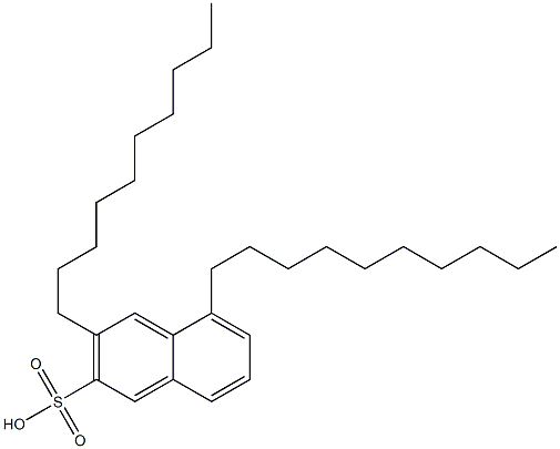 3,5-Didecyl-2-naphthalenesulfonic acid 구조식 이미지