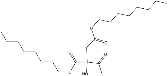 2-Acetyl-L-malic acid dioctyl ester 구조식 이미지