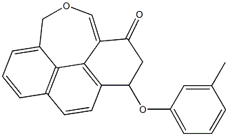 6-(3-Methylphenoxy)phenanthro[4,5-cde]oxepin-4(6H)-one Structure