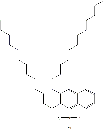 2,3-Ditridecyl-1-naphthalenesulfonic acid 구조식 이미지