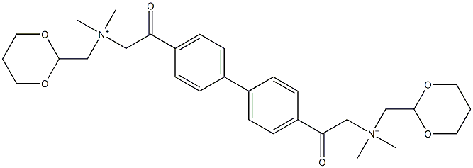 N,N'-[[1,1'-Biphenyl-4,4'-diyl]bis(2-oxo-2,1-ethanediyl)]bis(N,N-dimethyl-1,3-dioxane-2-methanaminium) Structure