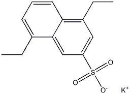 4,8-Diethyl-2-naphthalenesulfonic acid potassium salt 구조식 이미지