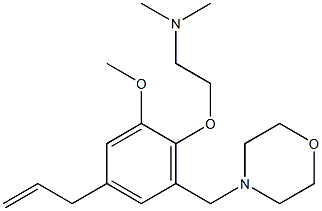 4-[3-Allyl-6-[2-(dimethylamino)ethoxy]-5-methoxybenzyl]morpholine 구조식 이미지