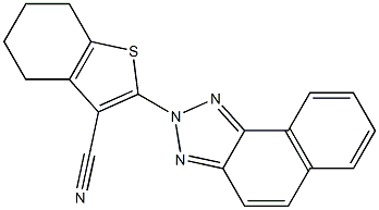 4,5,6,7-Tetrahydro-2-(2H-naphtho[1,2-d]triazol-2-yl)benzo[b]thiophene-3-carbonitrile 구조식 이미지