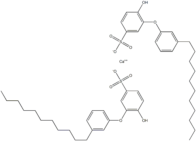 Bis(6-hydroxy-3'-undecyl[oxybisbenzene]-3-sulfonic acid)calcium salt 구조식 이미지