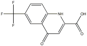 6-Trifluoromethyl-1,4-dihydro-4-oxoquinoline-2-carboxylic acid Structure