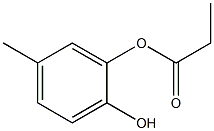 Propanoic acid 2-hydroxy-5-methylphenyl ester 구조식 이미지