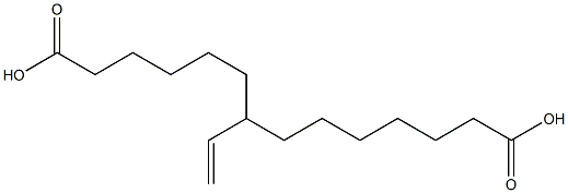 7-Vinyltetradecanedioic acid 구조식 이미지