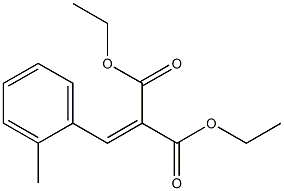 2-(2-Methylbenzylidene)malonic acid diethyl ester 구조식 이미지