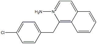 2-Amino-1-(4-chlorobenzyl)isoquinolinium Structure