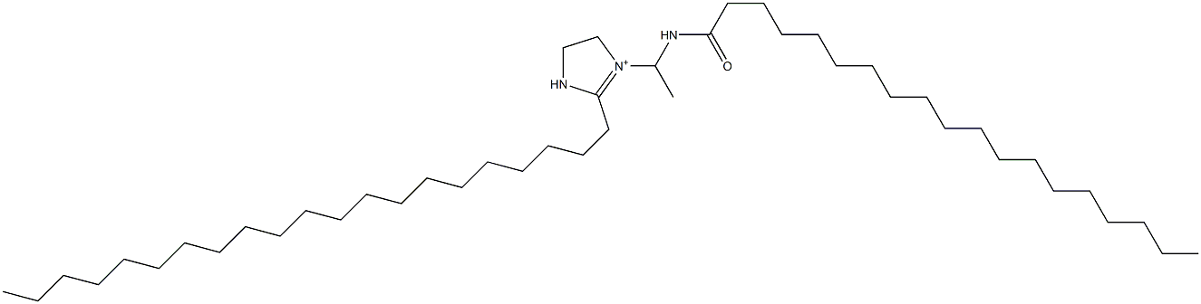 2-Henicosyl-1-[1-(nonadecanoylamino)ethyl]-1-imidazoline-1-ium 구조식 이미지