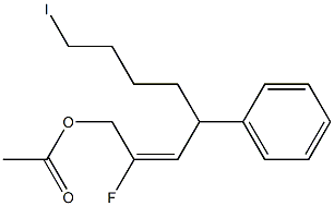 (E)-1-Acetoxy-2-fluoro-4-phenyl-8-iodo-2-octene Structure