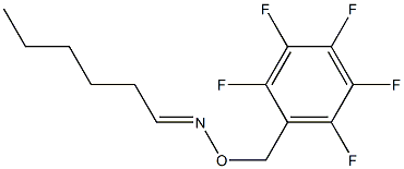 Hexanal O-[(pentafluorophenyl)methyl]oxime 구조식 이미지