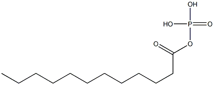 Phosphoric acid dihydrogen dodecanoyl ester Structure