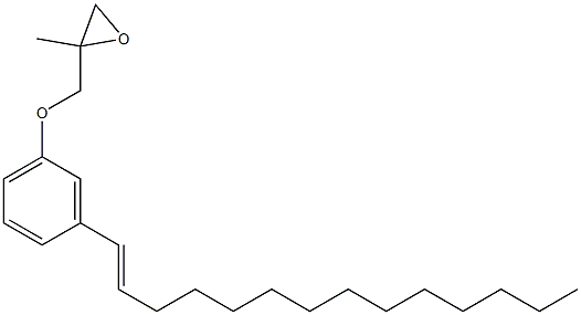 3-(1-Tetradecenyl)phenyl 2-methylglycidyl ether Structure