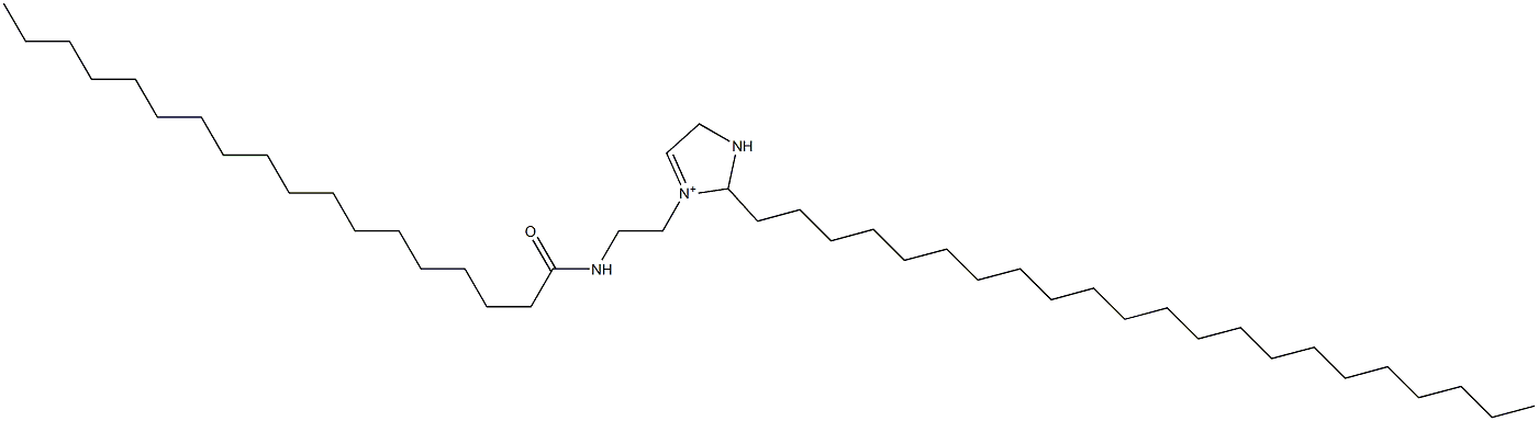 2-Docosyl-3-[2-(stearoylamino)ethyl]-3-imidazoline-3-ium 구조식 이미지