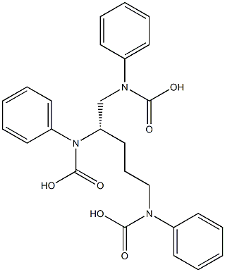 Tri(phenylcarbamic acid)[S,(-)]-1,2,5-pentanetriyl ester Structure