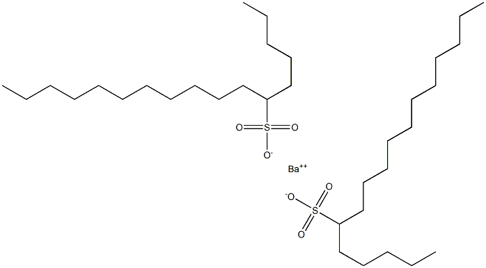 Bis(heptadecane-6-sulfonic acid)barium salt Structure