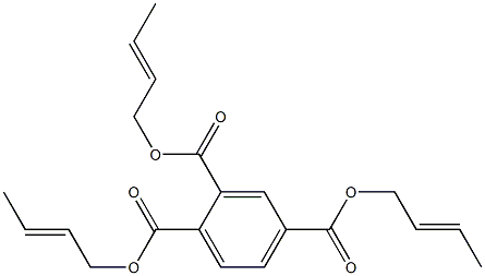 1,2,4-Benzenetricarboxylic acid tri(2-butenyl) ester 구조식 이미지