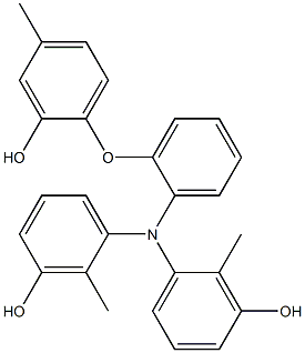 N,N-Bis(3-hydroxy-2-methylphenyl)-2-(2-hydroxy-4-methylphenoxy)benzenamine 구조식 이미지