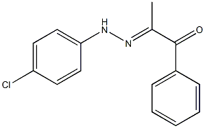 1-Phenyl-2-[2-(4-chlorophenyl)hydrazono]-1-propanone Structure