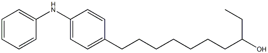 4-(8-Hydroxydecyl)phenylphenylamine 구조식 이미지
