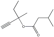 Isovaleric acid 1-ethyl-1-methyl-2-propynyl ester 구조식 이미지