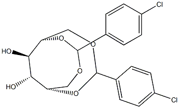 1-O,5-O:2-O,6-O-Bis(4-chlorobenzylidene)-L-glucitol Structure