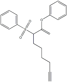 2-Phenoxy-3-phenylsulfonyl-1-nonen-8-yne Structure