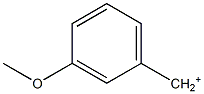 3-Methoxybenzyl cation 구조식 이미지