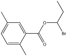2,5-Dimethylbenzenecarboxylic acid 1-bromopropyl ester Structure