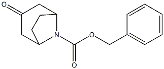 8-(Benzyloxycarbonyl)-8-azabicyclo[3.2.1]octan-3-one 구조식 이미지