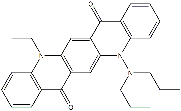 5-(Dipropylamino)-12-ethyl-5,12-dihydroquino[2,3-b]acridine-7,14-dione Structure