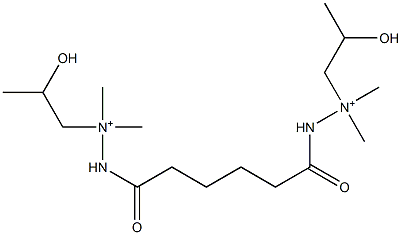 2,2'-(1,6-Dioxohexane-1,6-diyl)bis[1-(2-hydroxypropyl)-1,1-dimethylhydrazinium] Structure