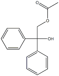 1,1-Diphenyl-2-acetoxyethanol Structure