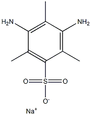 3,5-Diamino-2,4,6-trimethylbenzenesulfonic acid sodium salt Structure