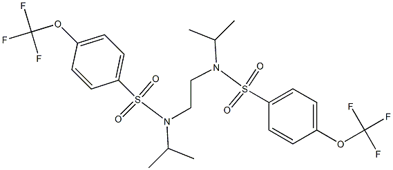 (Isopropyl)(2-((isopropyl)((4-(trifluoromethoxy)phenyl)sulfonyl)amino)ethyl)((4-(trifluoromethoxy)phenyl)sulfonyl)amine Structure