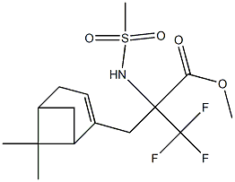 Methyl 2-[(6,6-dimethylbicyclo[3.1.1]hept-2-en-2-yl)methyl]-3,3,3-trifluoro-2-[(methylsulfonyl)amino]propanoate Structure