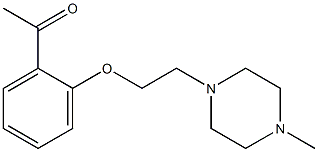 1-(2-[2-(4-METHYL-PIPERAZIN-1-YL)-ETHOXY]-PHENYL)-ETHANONE 구조식 이미지