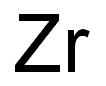 Zirconium, plasma standard solution, Specpure|r, Zr 10,000^mg/ml Structure